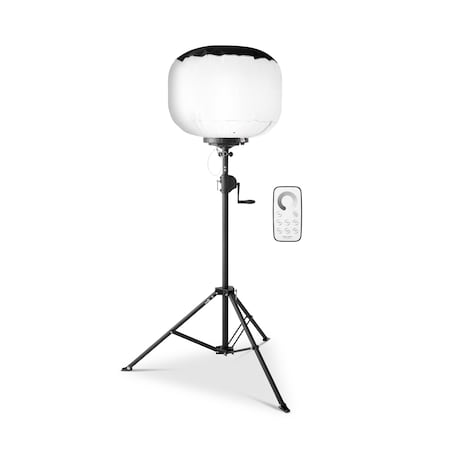 E-Z Up SKYFUZE 300W LED Balloon Light Kit, Black Reflective Diffuser SZBLK300RBK